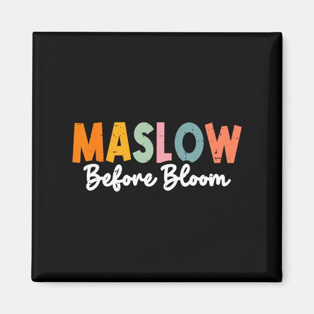 Íman Psicóloga Maslow Antes Do Bloom Sped Teacher Clro (Frente)
