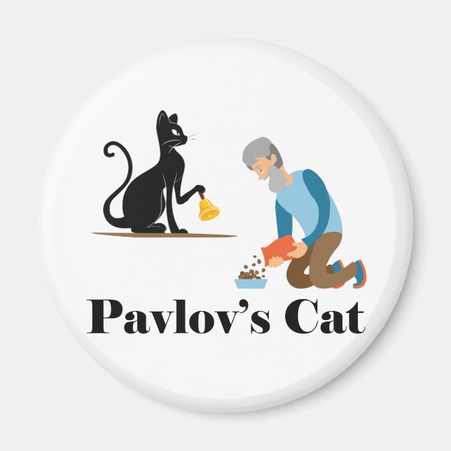 Íman Psicologia Gata de Pavlov (Frente)