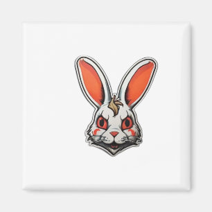 Íman Psychedelic Bunny psicopata clássica