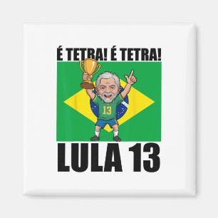 Íman Pt 13 Lula Jogador Presidente Do Brasil Copa Futeb