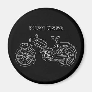 Íman PUCH MS 50 Motor Patinete Blueprint Austríaco