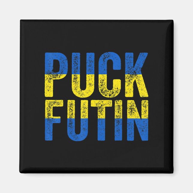 Íman Puck Futin Meme I Stand With Ucraniano Lov (Frente)