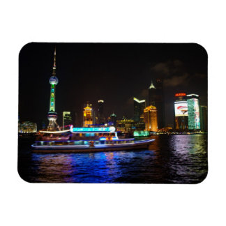 Íman Pudong Night Skyline Magnet
