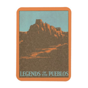 Íman Pueblos Antigos de Taos Novo México, Arte de Carta