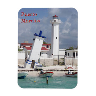 Íman Puerto Morelos Lighthouse Magnet