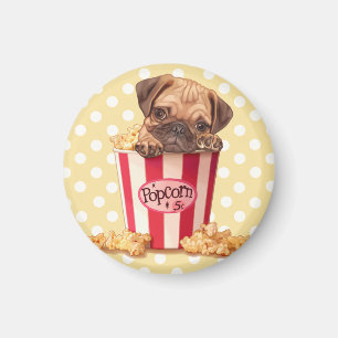 Íman Pug da pipoca