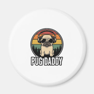 Íman Pug Daddy Vintage Sunset Designação de Camisa de C