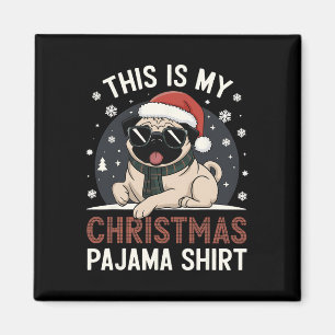 Íman Pug De Natal Este É Meu Gif De Natal Do Pajama
