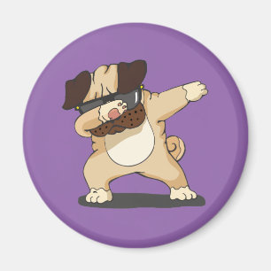 Íman Pug de toque ligeiro legal com ímã dos óculos d