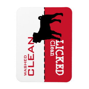 Íman Pug Dishwasher Personalizável Sua Palavra Sinal de