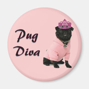 Íman Pug Diva