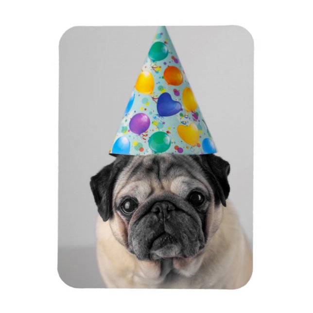 Íman Pug do Partido (Vertical)