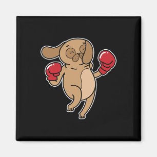 Íman Pug Dog Boxing