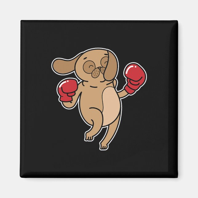 Íman Pug Dog Boxing (Frente)