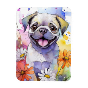 Íman Pug Dog Photo Magnet