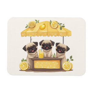Íman Pug Dogs Lemonade Stand