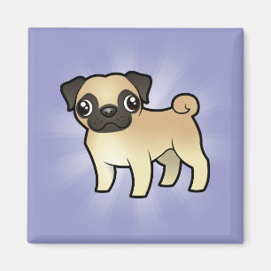 Íman Pug dos desenhos animados
