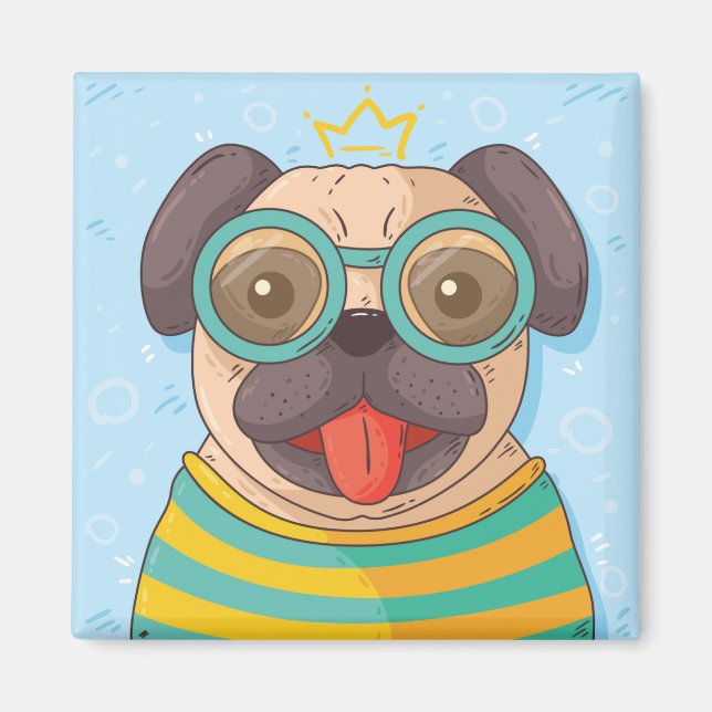 Íman Pug Gato (Frente)