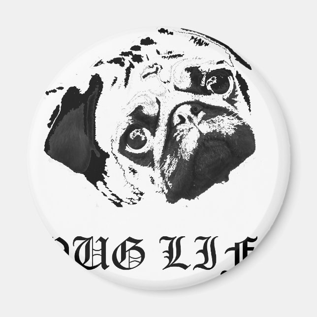 Íman Pug Life (Frente)