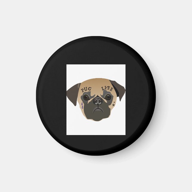 Íman Pug Life Cute Pug Lover Gift (Frente)