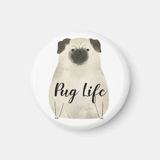 Íman Pug Life Funny