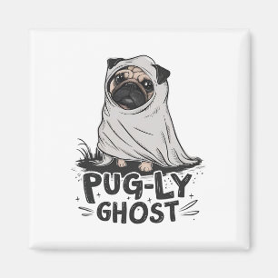 Íman Pug ly Ghost Funny Dog Puns Halloween Pug Owners S