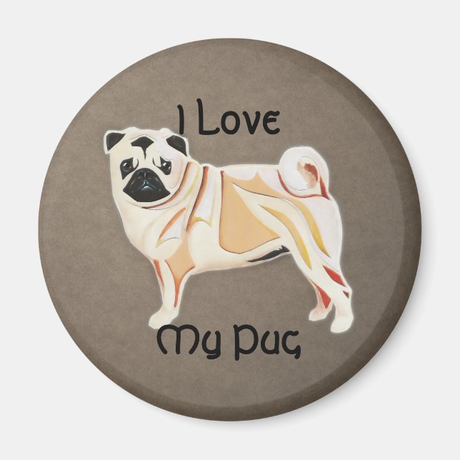 Íman Pug Magnet (Frente)