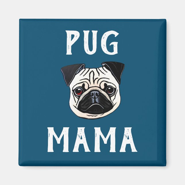 Íman Pug Mama (Frente)