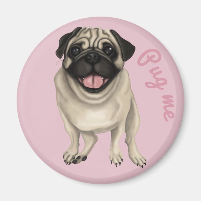 Íman Pug Me Magnet (Frente)