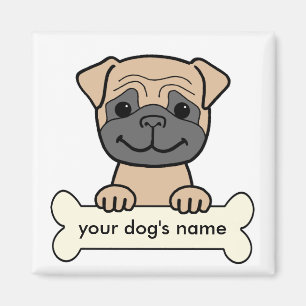 Íman Pug Personalizado