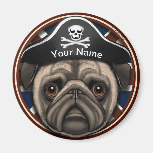 Íman Pug Pirata