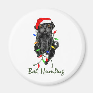 Íman Pug preto de Bah HumPug