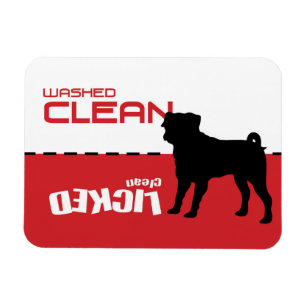 Íman Pug Puggle Dog Dishwasher Magnet - Limpa com Licen