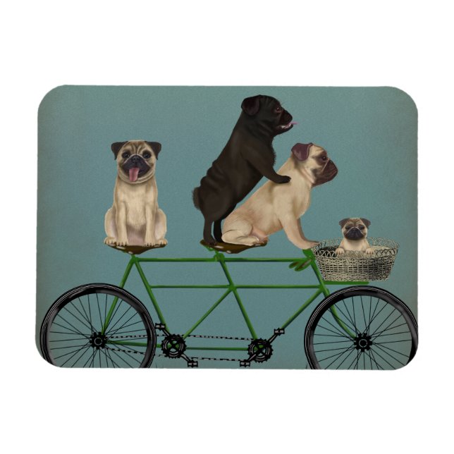 Íman Pug Tandem (Horizontal)