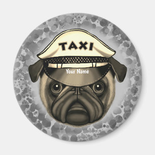 Íman Pug Taxi