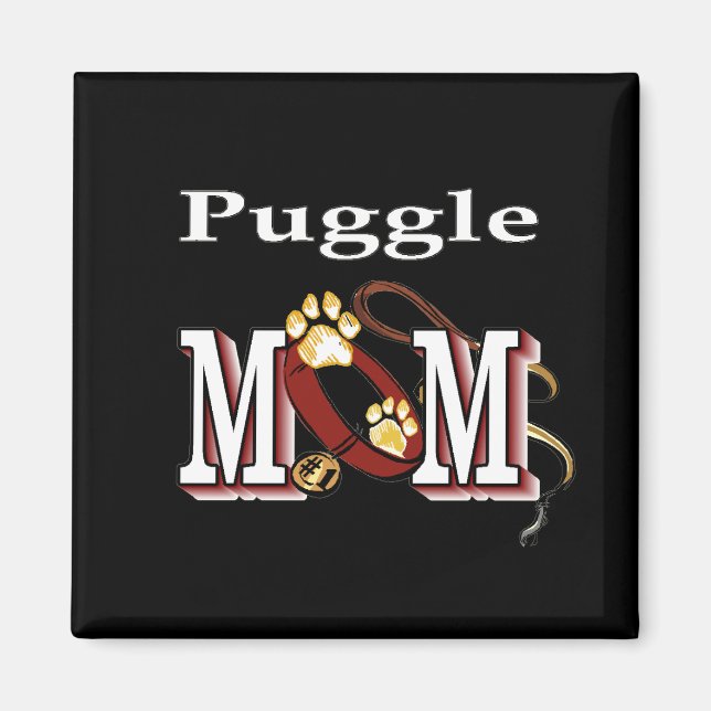 Íman puggle mãe Magnet (Frente)