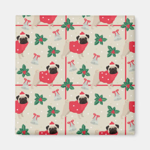Íman Puggy Christmas Magnet