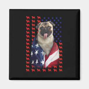 Íman Puggy USA Flag