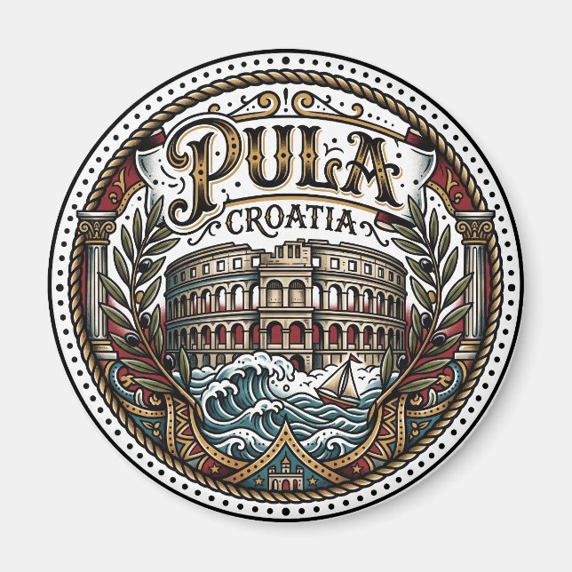 Íman Pula Croácia (Frente)