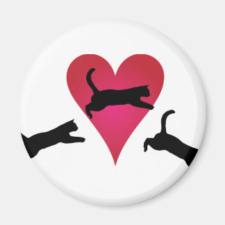 Íman Pulando no coração do seu gato