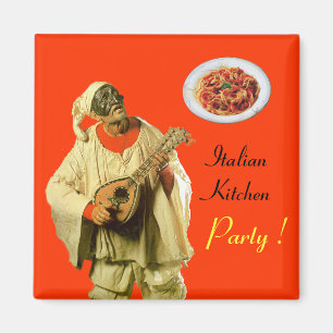 Íman PULCINELLA ITALIANA KITCHEN PARTITY, laranja