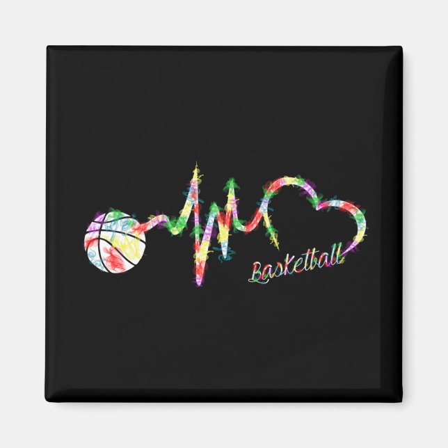 Íman Pulsação de Fumos Coloridos de Basquete (Frente)