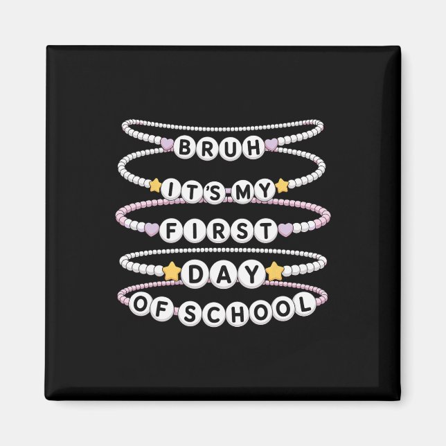 Íman Pulseiras de Boas-Vindas de Volta à Escola Primeir (Frente)