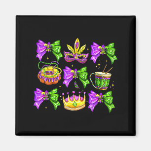 Íman Pulseiras de Contas do Rei do Bolo Mardi Gras Mulh