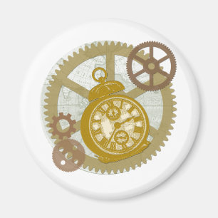 Íman Pulso de disparo e engrenagens de Steampunk