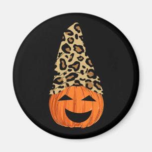 Íman Pumpkin de Chapéu Leopardo Bonito