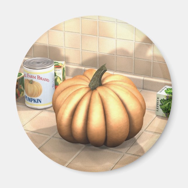 Íman Pumpkin De Cozinha (Frente)