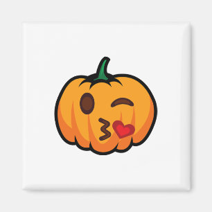 Íman Pumpkin Emoji One Eye Aberto Piscar os olhos Blow 
