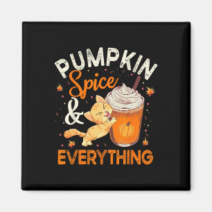 Íman Pumpkin Especiaria Tudo Gato Fala De Outono Fal De