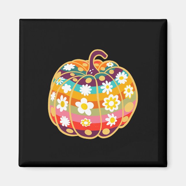 Íman Pumpkin Fall Season Autumn Halloween Ação de Graça (Frente)